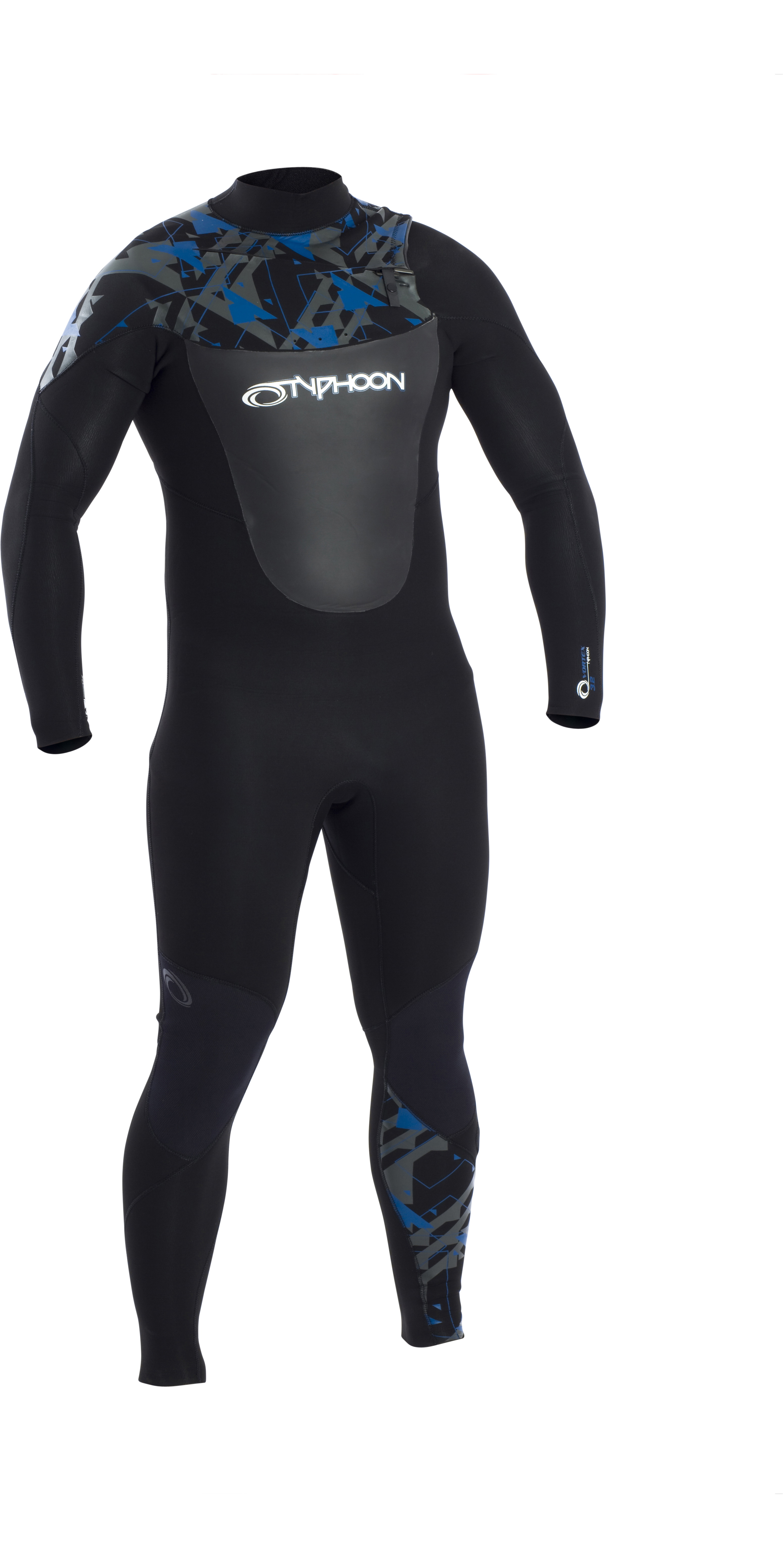 2023 Typhoon Mens Vortex 3mm Chest Zip Wetsuit 250741 - Black